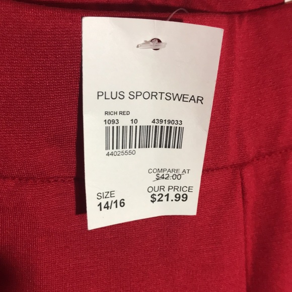 Cato women’s red pants (size 14/16) - Picture 7 of 7